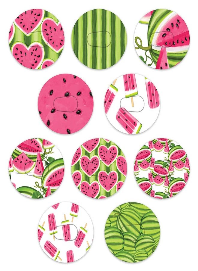 RockaDex Dexcom Adhesive Mix Design - Adhesive Patches with Split Backing, Easy to Apply x 10 Pack - Watermelons (Dexcom G6) - Image 1